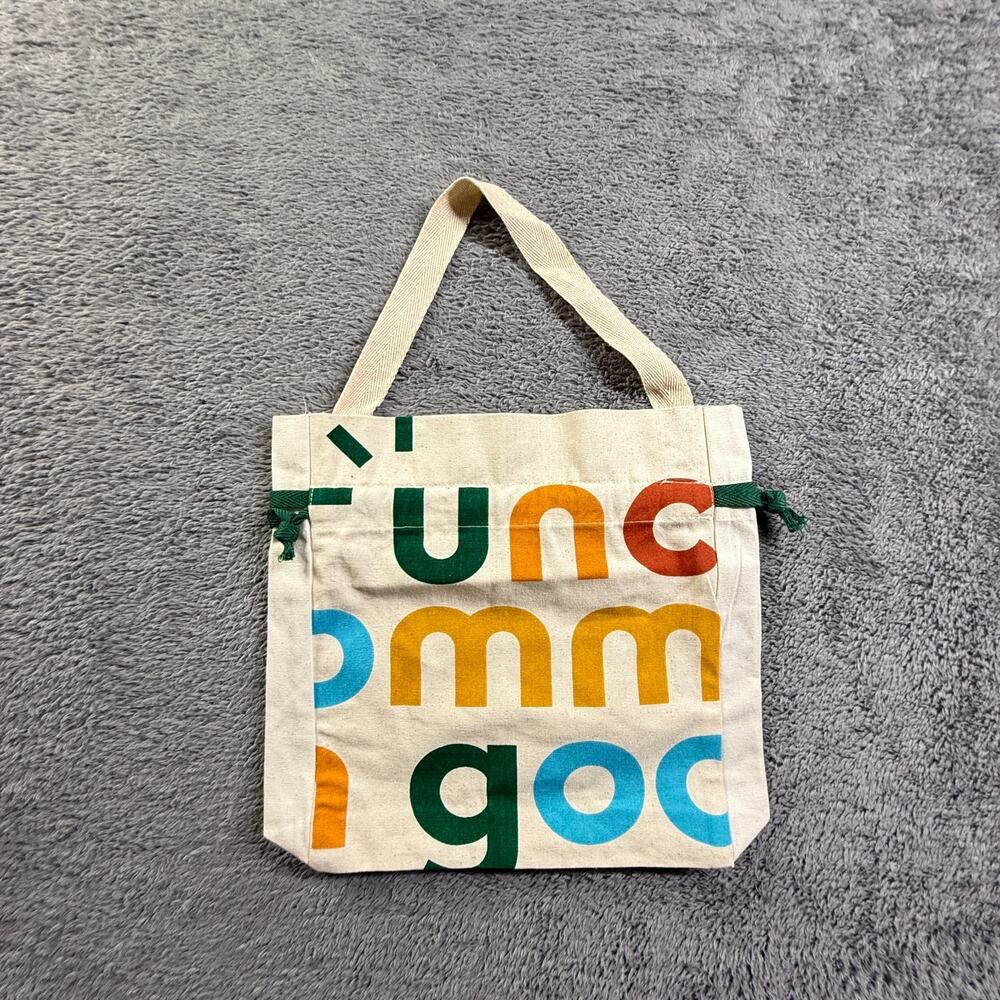 Uncommon Goods Canvas Drawstring Tote Bag